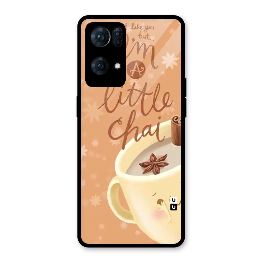 A Little Chai Glass Back Case for Oppo Reno7 Pro 5G
