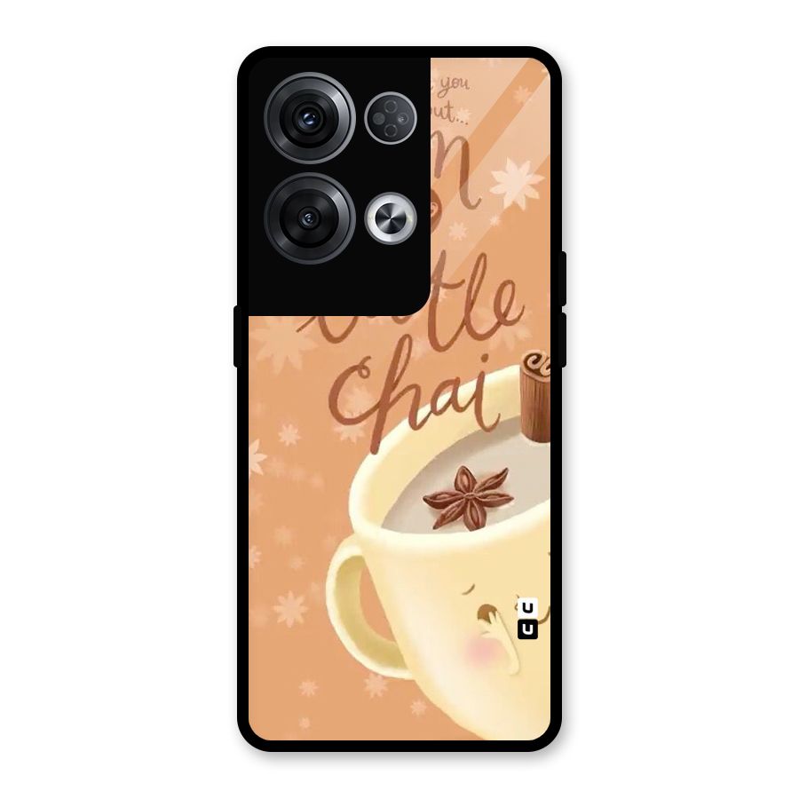 A Little Chai Glass Back Case for Oppo Reno8 Pro 5G