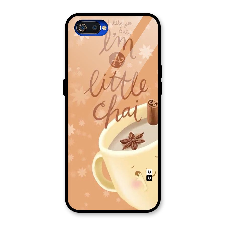 A Little Chai Glass Back Case for Realme C2