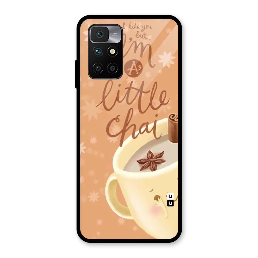 A Little Chai Glass Back Case for Redmi 10 Prime
