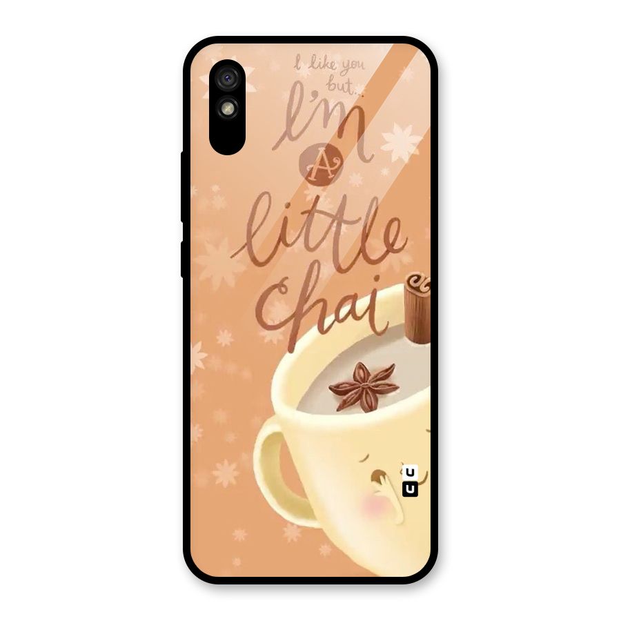 A Little Chai Glass Back Case for Redmi 9A