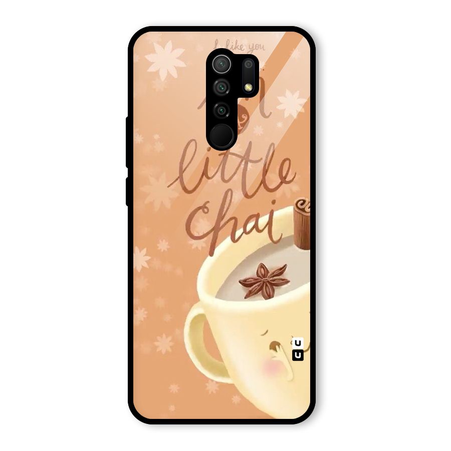 A Little Chai Glass Back Case for Redmi 9 Prime