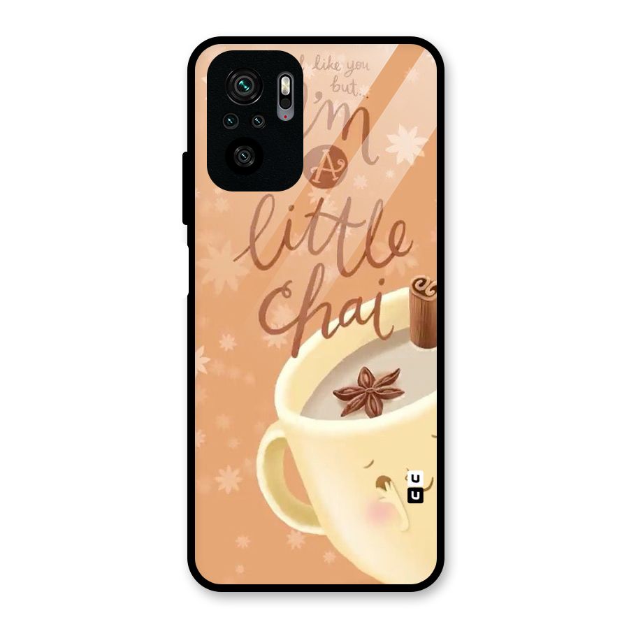 A Little Chai Glass Back Case for Redmi Note 10S