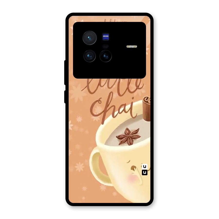 A Little Chai Glass Back Case for Vivo X80