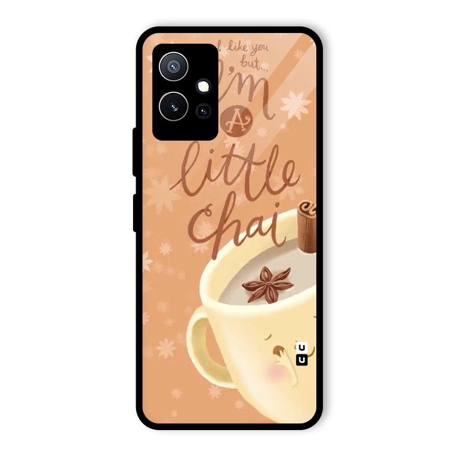 A Little Chai Glass Back Case for Vivo Y75 5G