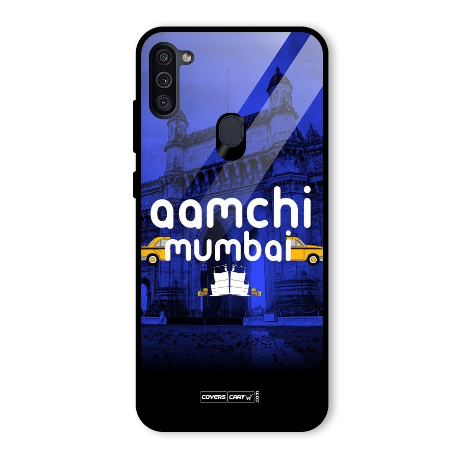 Aamchi Mumbai Glass Back Case for Galaxy M11