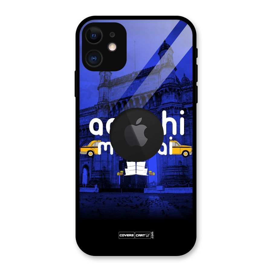 Aamchi Mumbai Glass Back Case for iPhone 11 Logo Cut