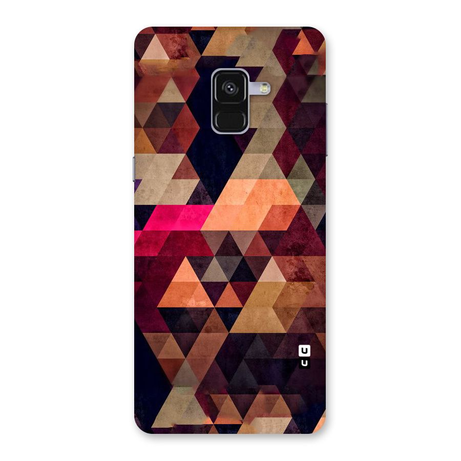 Abstract Beauty Triangles Back Case for Galaxy A8 Plus