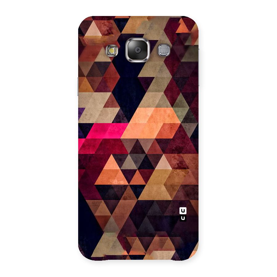 Abstract Beauty Triangles Back Case for Galaxy E7