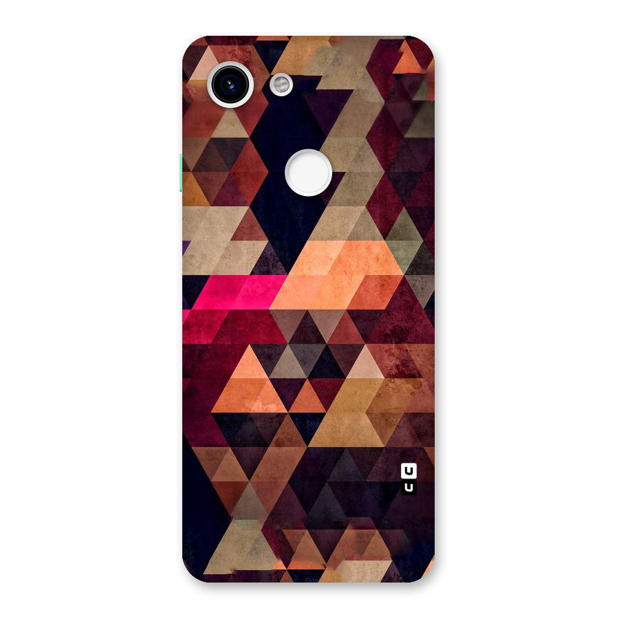 Abstract Beauty Triangles Back Case for Google Pixel 3