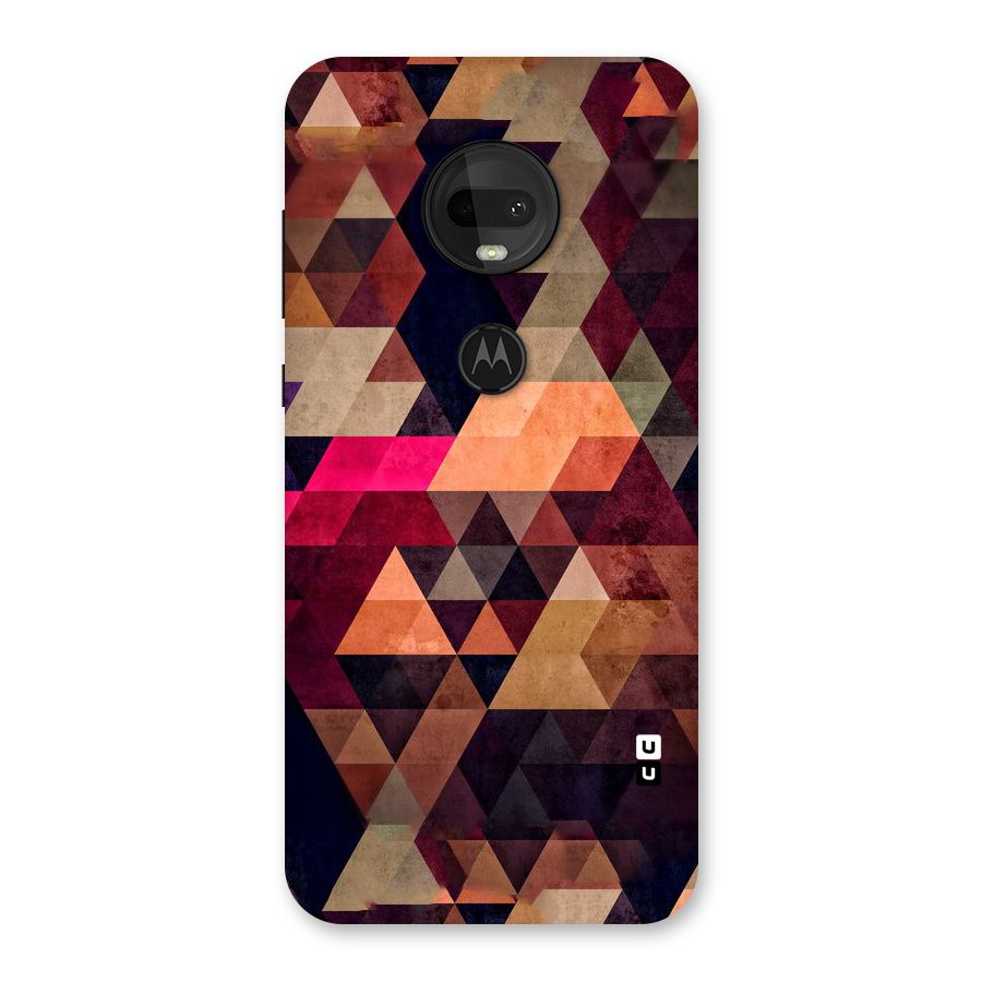 Abstract Beauty Triangles Back Case for Moto G7