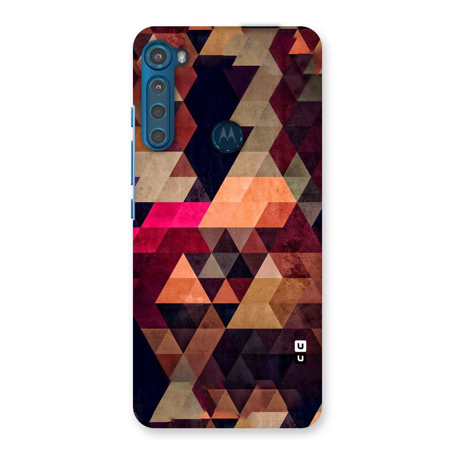 Abstract Beauty Triangles Back Case for Motorola One Fusion Plus