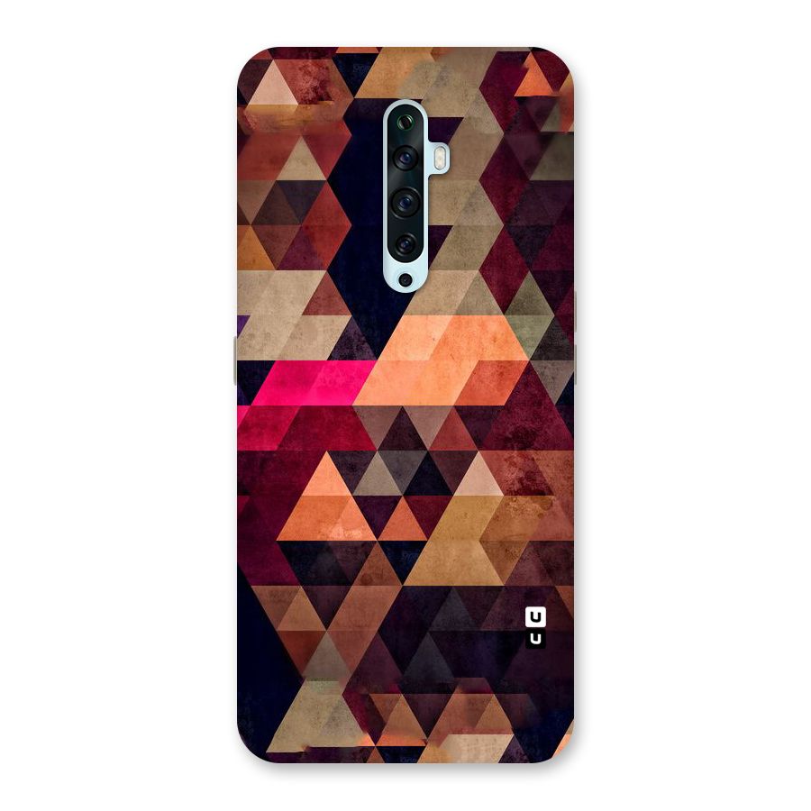 Abstract Beauty Triangles Back Case for Oppo Reno2 F