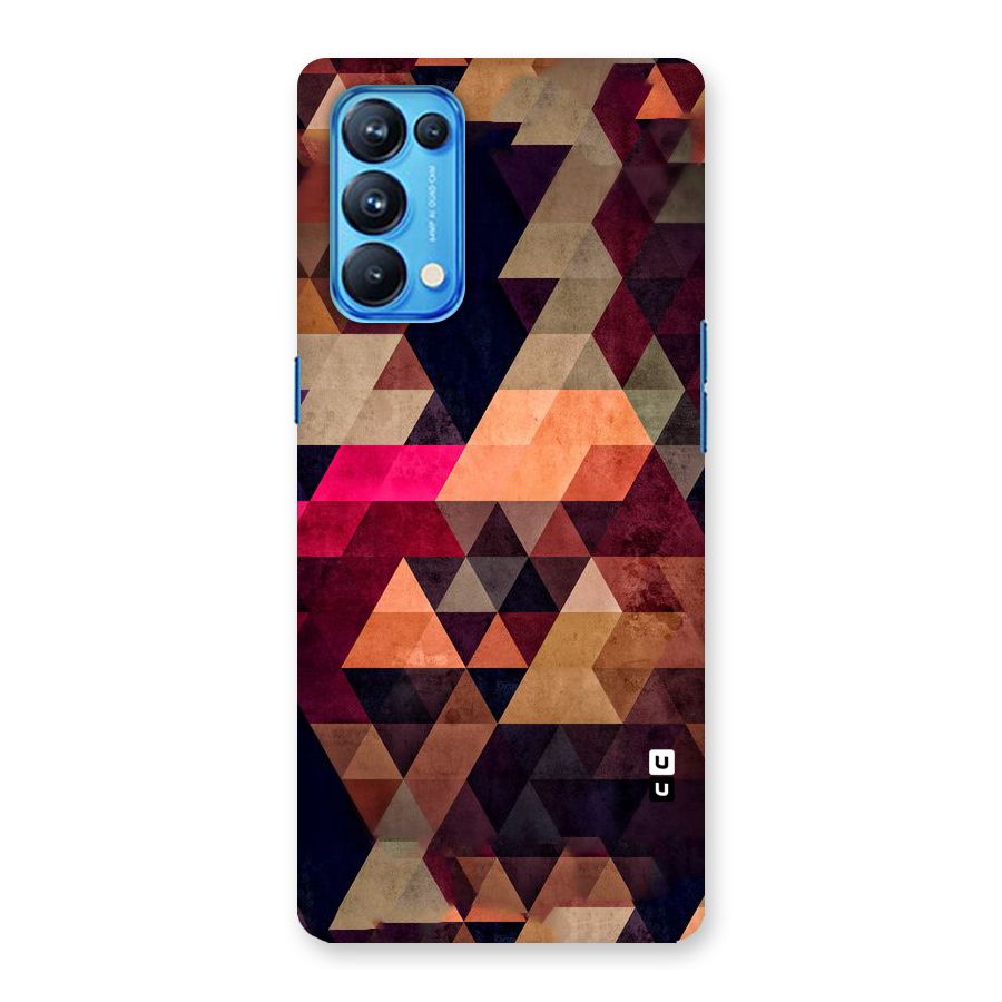Abstract Beauty Triangles Back Case for Oppo Reno5 Pro 5G