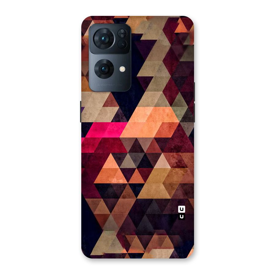 Abstract Beauty Triangles Back Case for Oppo Reno7 Pro 5G