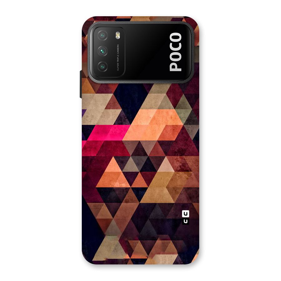 Abstract Beauty Triangles Back Case for Poco M3