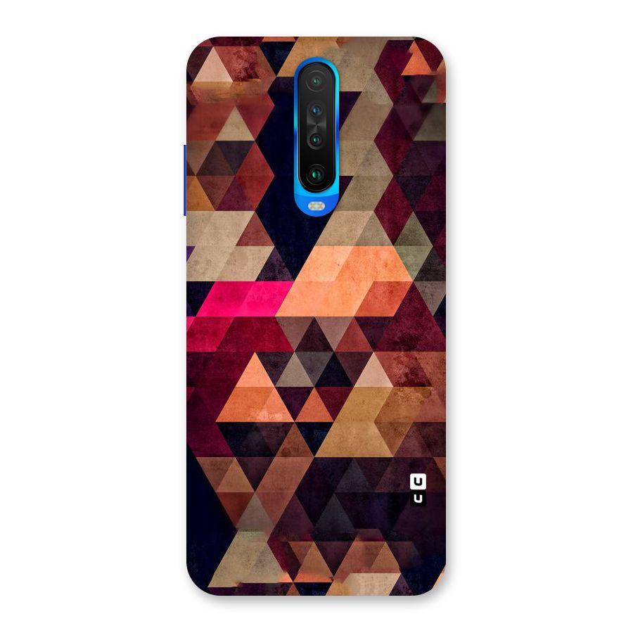 Abstract Beauty Triangles Back Case for Poco X2