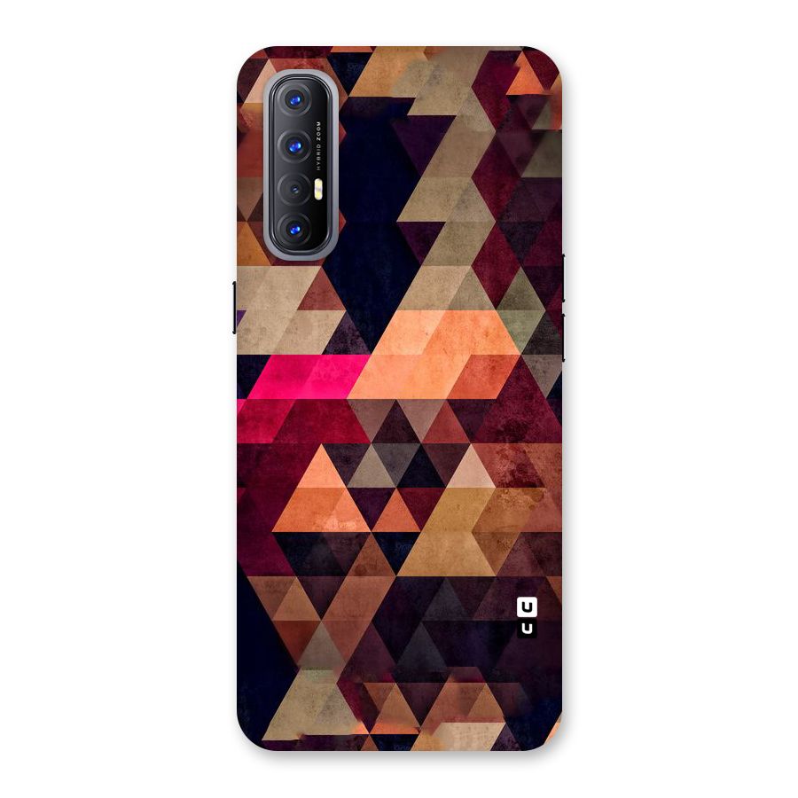 Abstract Beauty Triangles Back Case for Reno3 Pro