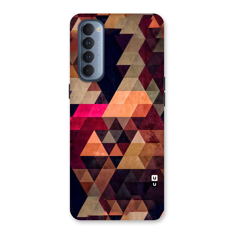 Abstract Beauty Triangles Back Case for Reno4 Pro