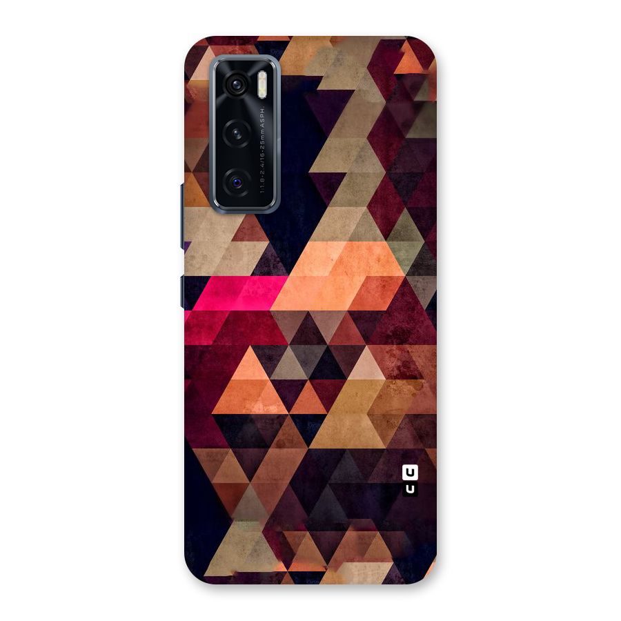 Abstract Beauty Triangles Back Case for Vivo V20 SE