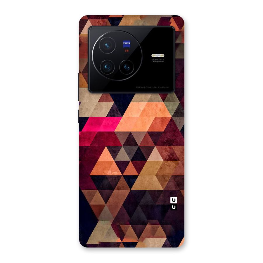 Abstract Beauty Triangles Back Case for Vivo X80