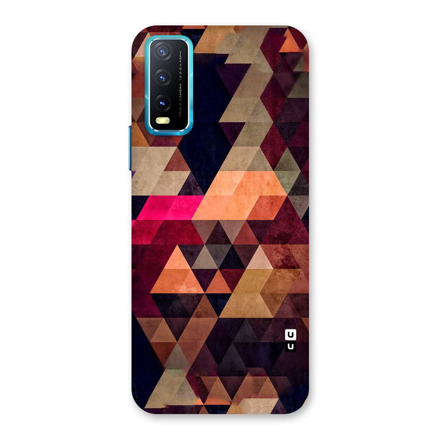 Abstract Beauty Triangles Back Case for Vivo Y20A