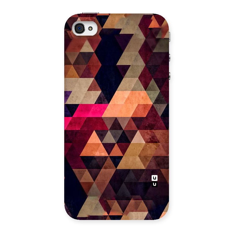 Abstract Beauty Triangles Back Case for iPhone 4 4s
