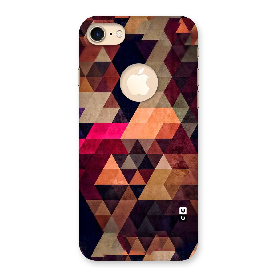Abstract Beauty Triangles Back Case for iPhone 7 Logo Cut