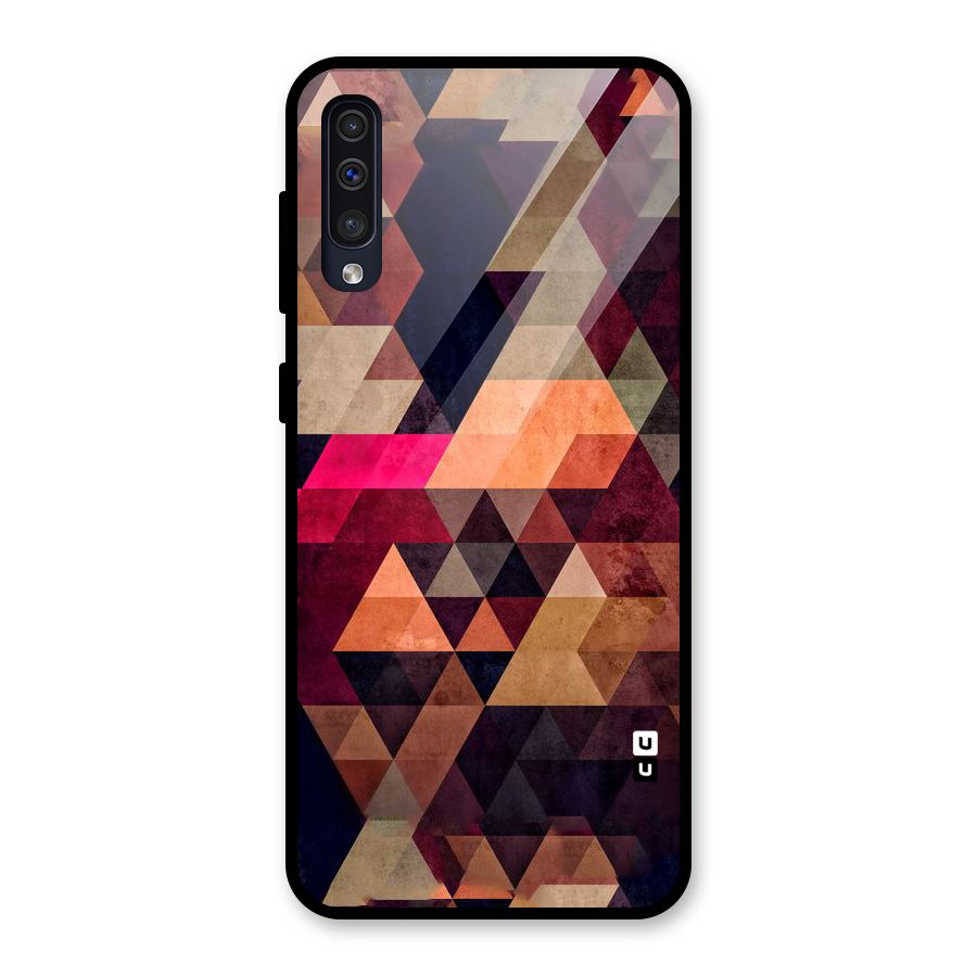 Abstract Beauty Triangles Glass Back Case for Galaxy A30s
