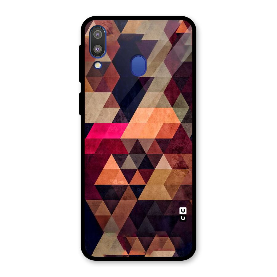 Abstract Beauty Triangles Glass Back Case for Galaxy M20