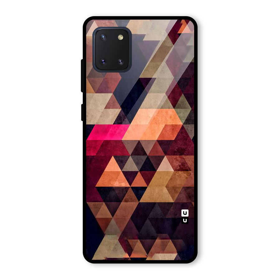 Abstract Beauty Triangles Glass Back Case for Galaxy Note 10 Lite