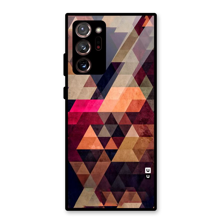 Abstract Beauty Triangles Glass Back Case for Galaxy Note 20 Ultra