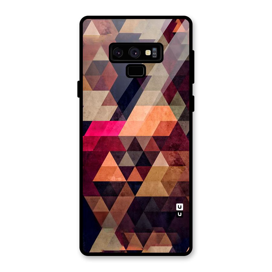 Abstract Beauty Triangles Glass Back Case for Galaxy Note 9