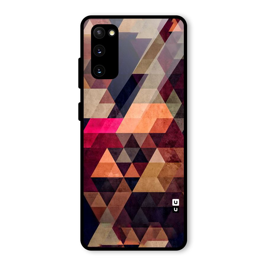 Abstract Beauty Triangles Glass Back Case for Galaxy S20 FE 5G