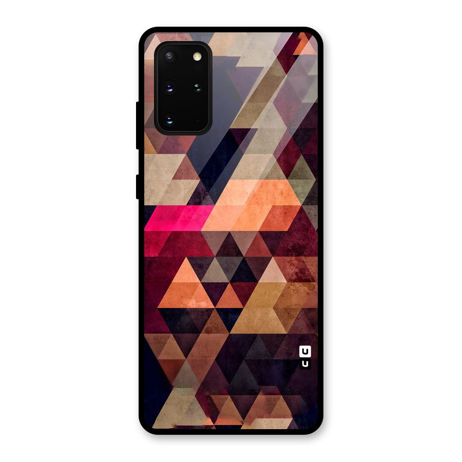 Abstract Beauty Triangles Glass Back Case for Galaxy S20 Plus