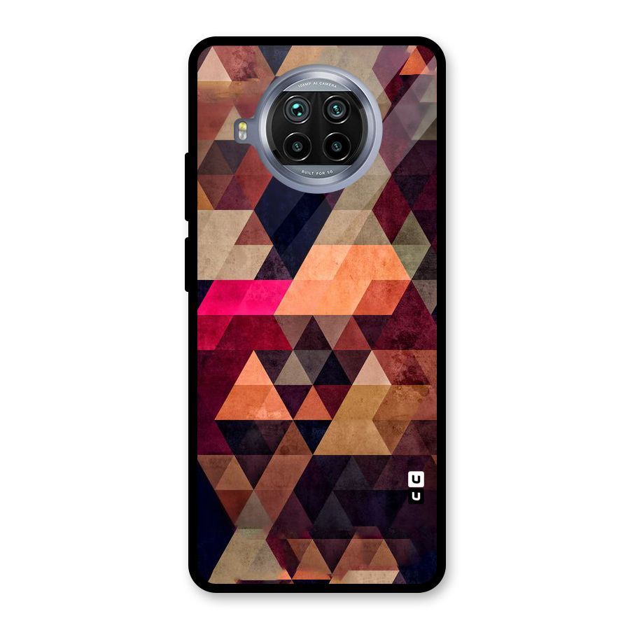 Abstract Beauty Triangles Glass Back Case for Mi 10i