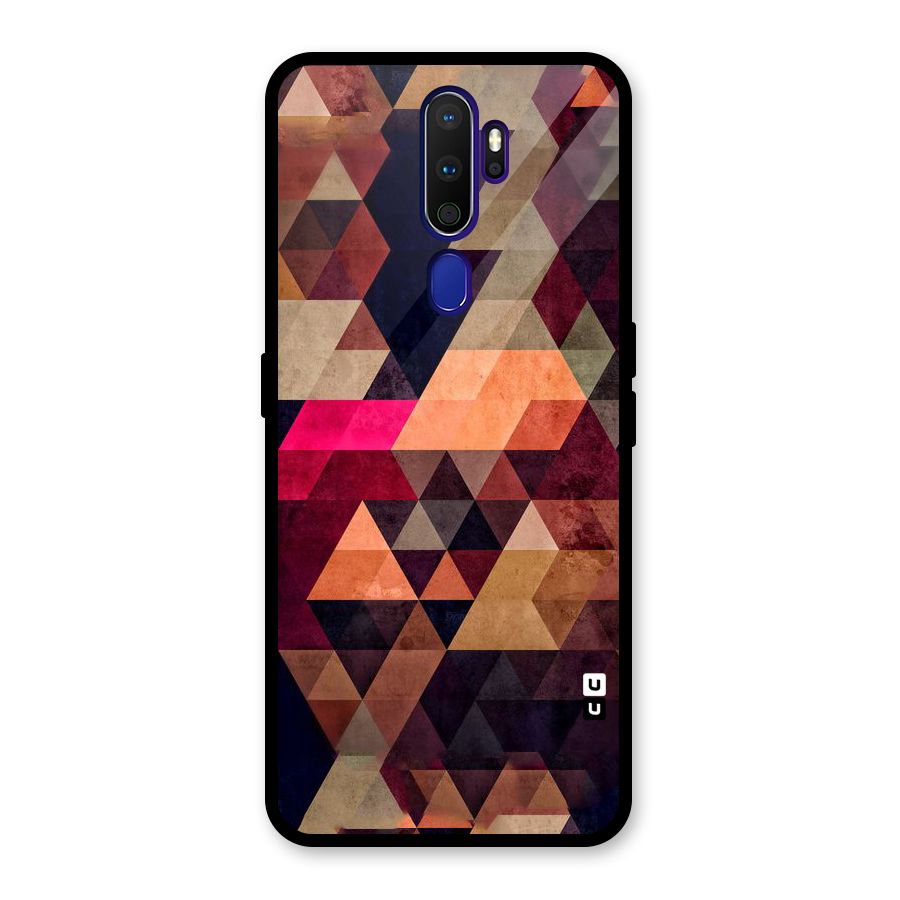Abstract Beauty Triangles Glass Back Case for Oppo A9 (2020)