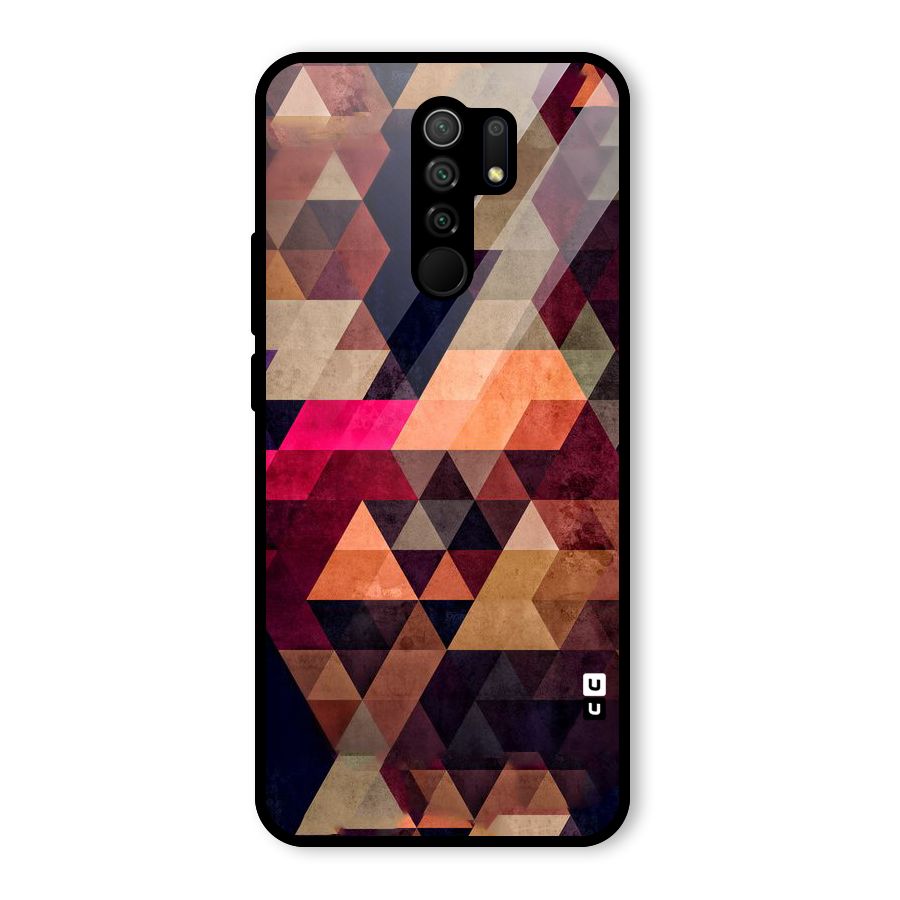 Abstract Beauty Triangles Glass Back Case for Poco M2