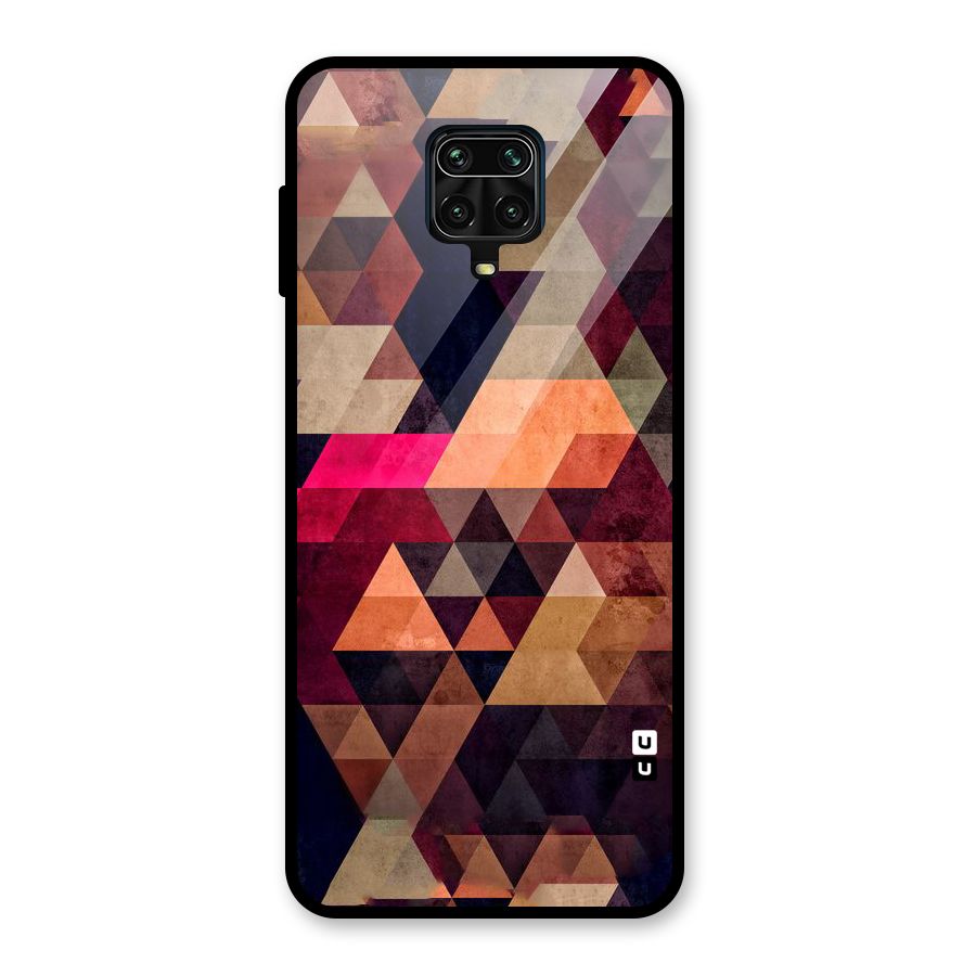Abstract Beauty Triangles Glass Back Case for Poco M2 Pro