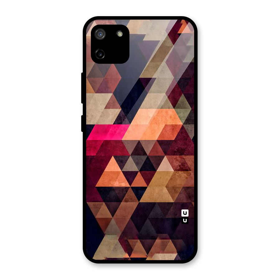 Abstract Beauty Triangles Glass Back Case for Realme C11