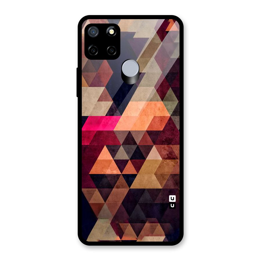 Abstract Beauty Triangles Glass Back Case for Realme Narzo 20