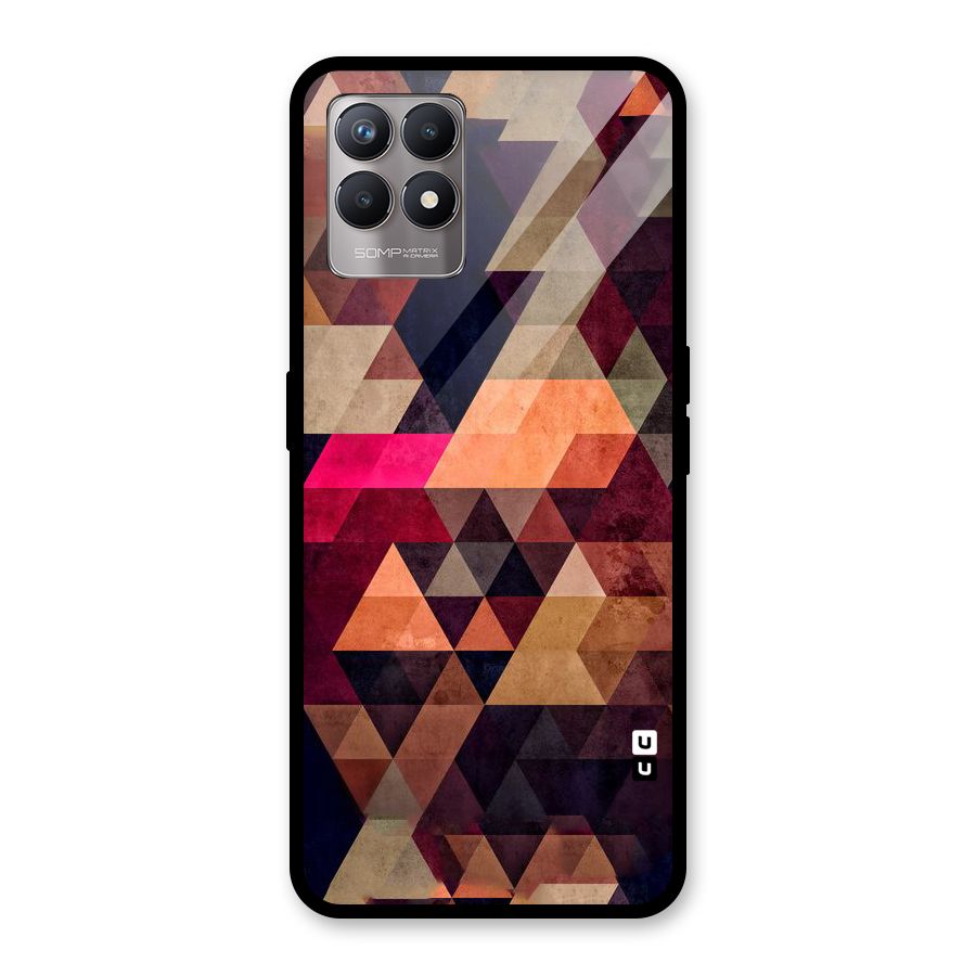 Abstract Beauty Triangles Glass Back Case for Realme Narzo 50