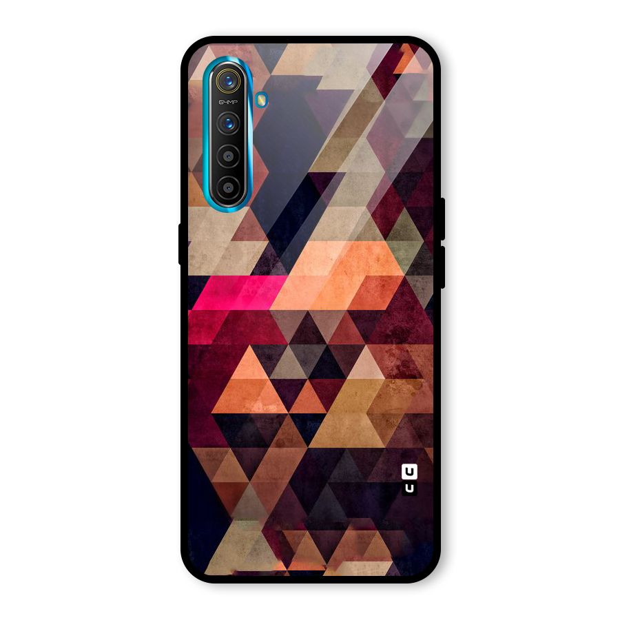 Abstract Beauty Triangles Glass Back Case for Realme X2