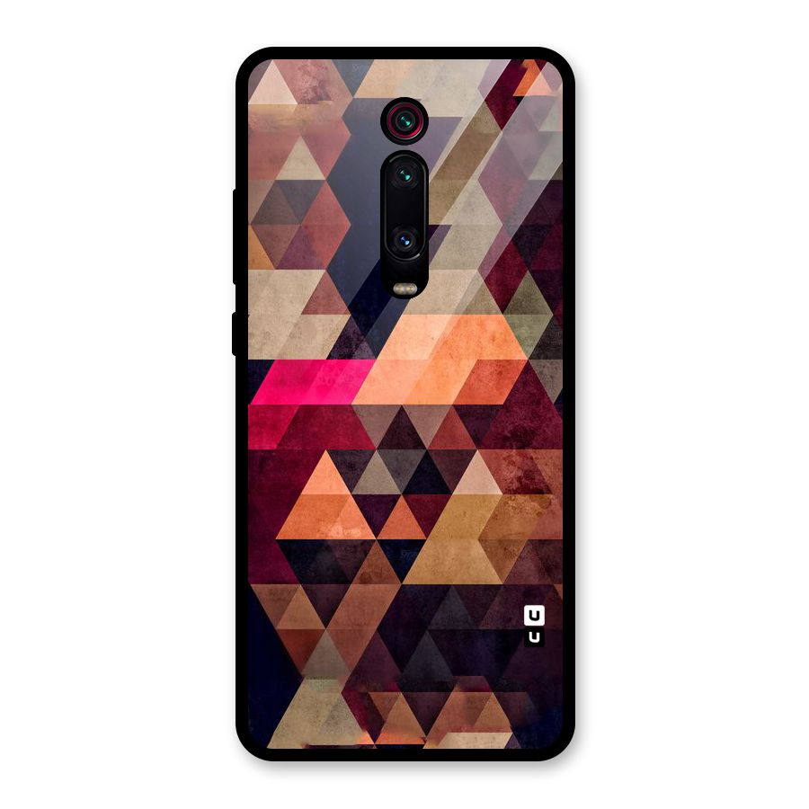 Abstract Beauty Triangles Glass Back Case for Redmi K20 Pro