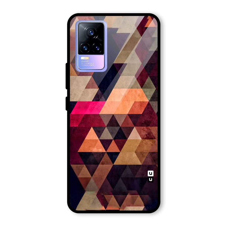 Abstract Beauty Triangles Glass Back Case for Vivo Y73