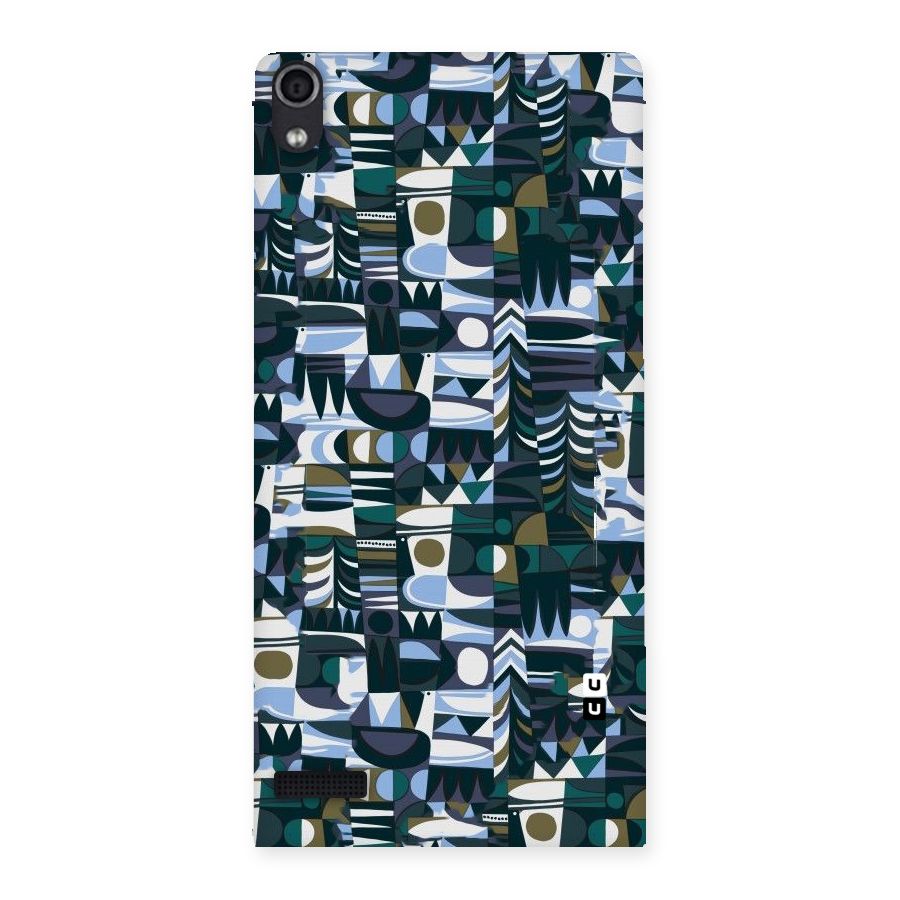 Abstract Blues Back Case for Ascend P6