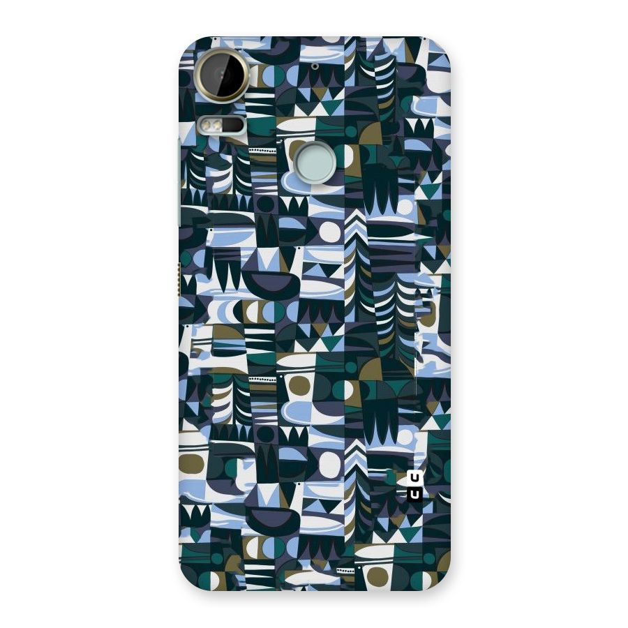 Abstract Blues Back Case for Desire 10 Pro