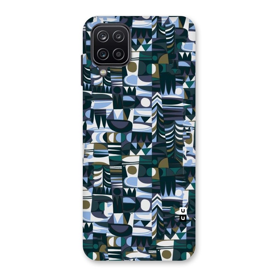 Abstract Blues Back Case for Galaxy A12