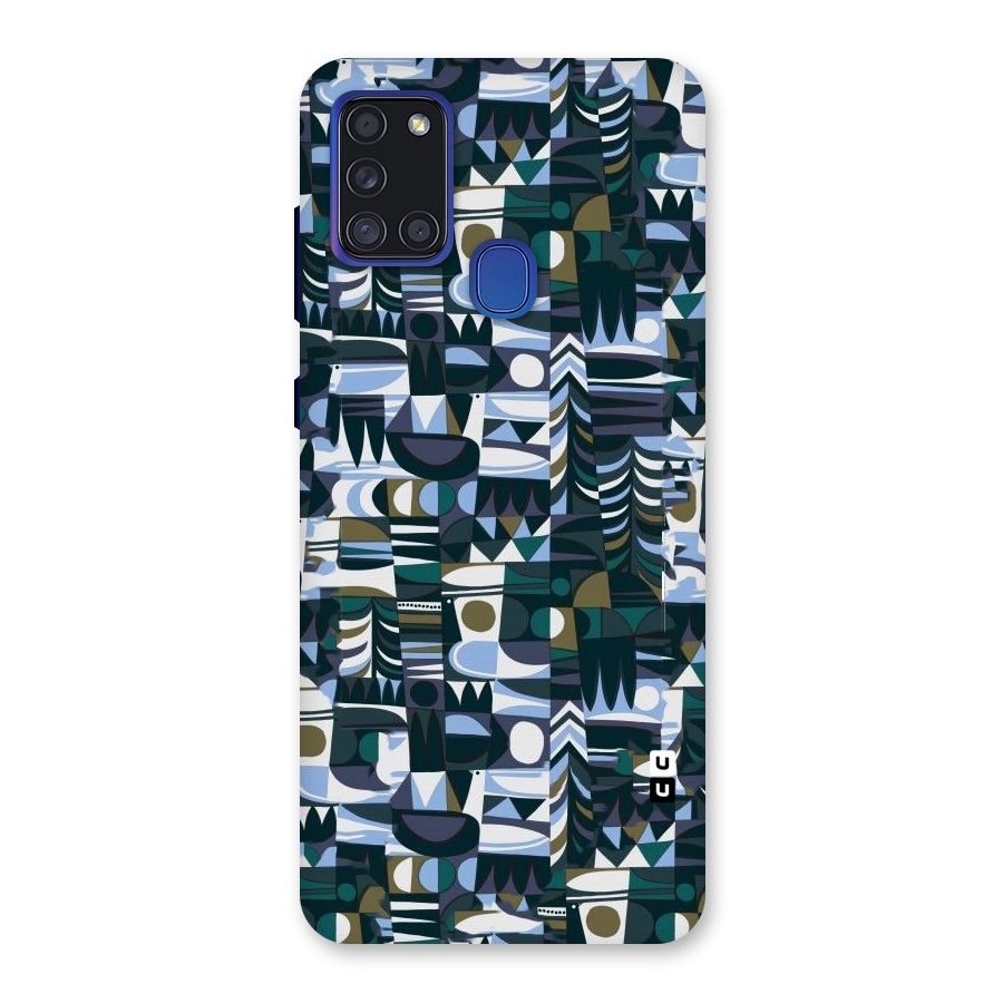 Abstract Blues Back Case for Galaxy A21s