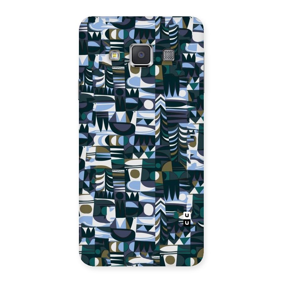 Abstract Blues Back Case for Galaxy A3